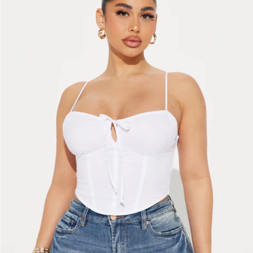 Fashion nova White Corset Top
